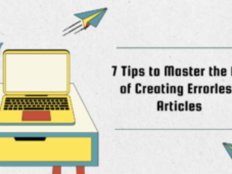 Creating Errorless Articles