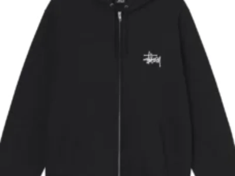 BASIC STÜSSY ZIP HOODIE