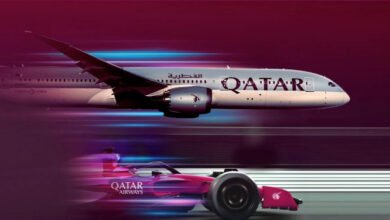 How many hours flight is it from UK to Qatar?